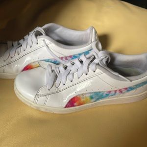 Puma rainbow sneakers leather